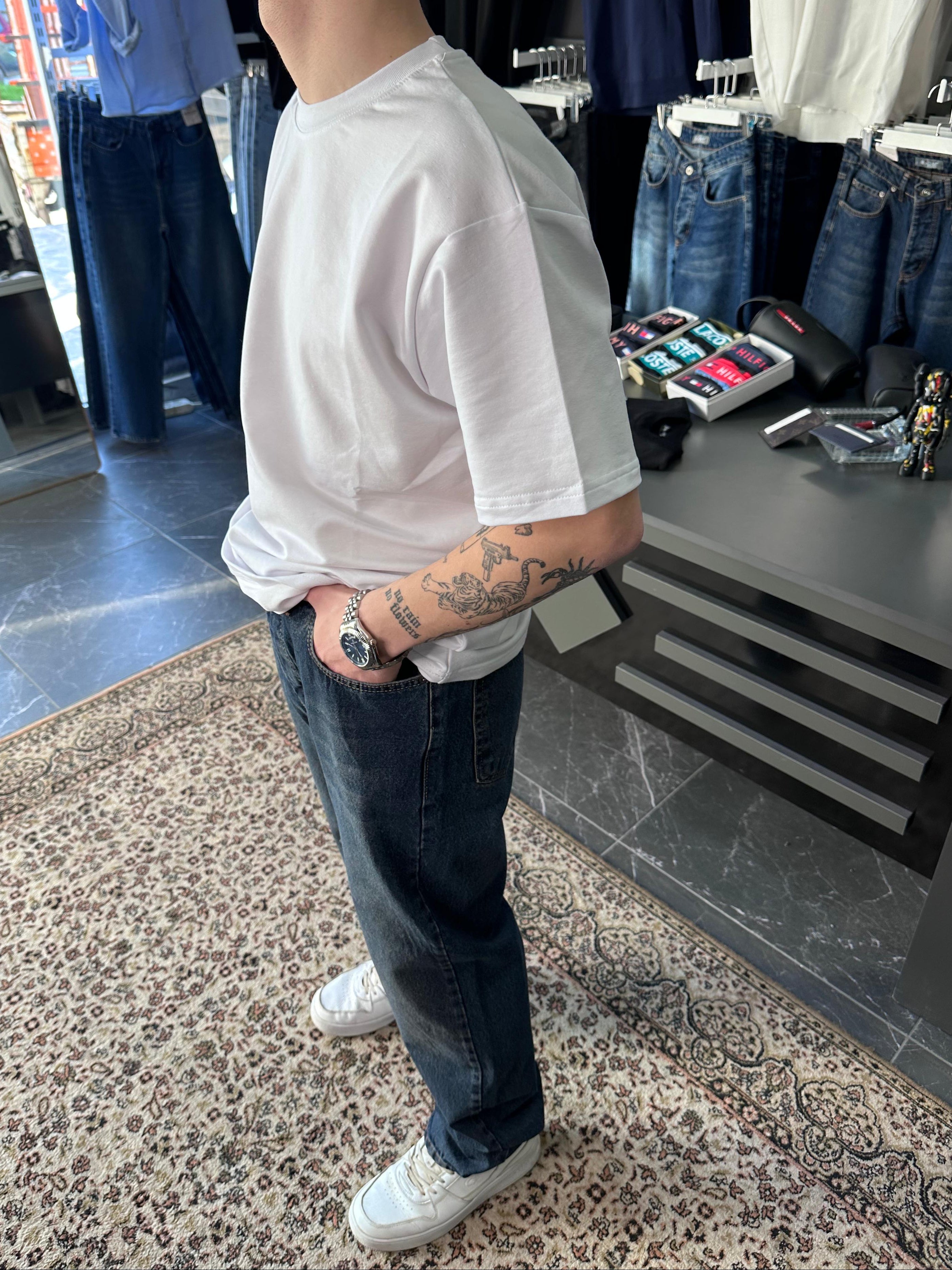 EXPR - BAGGY KOYU MAVİ JEAN