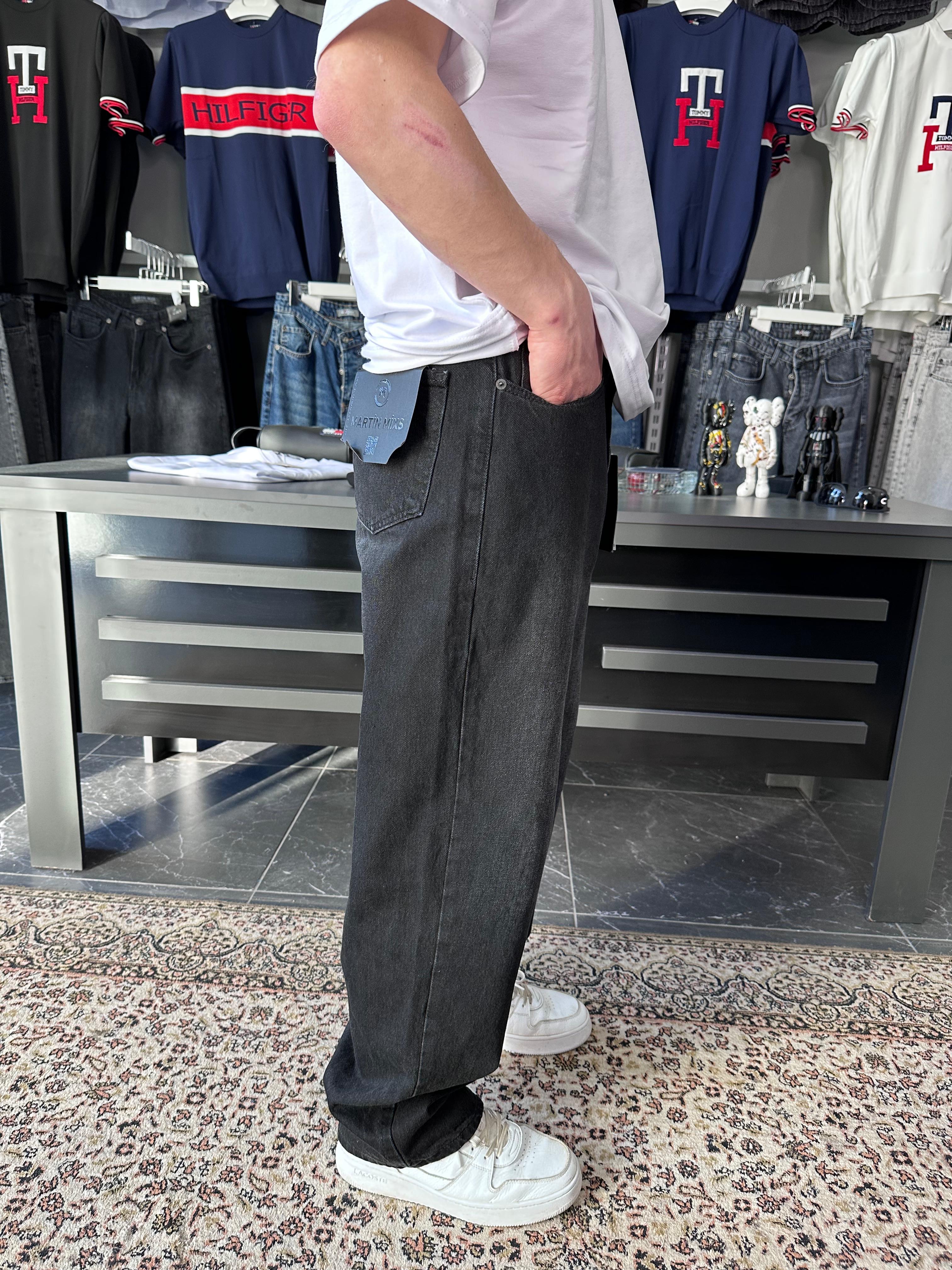 MRTMX - BAGGY SİYAH JEAN
