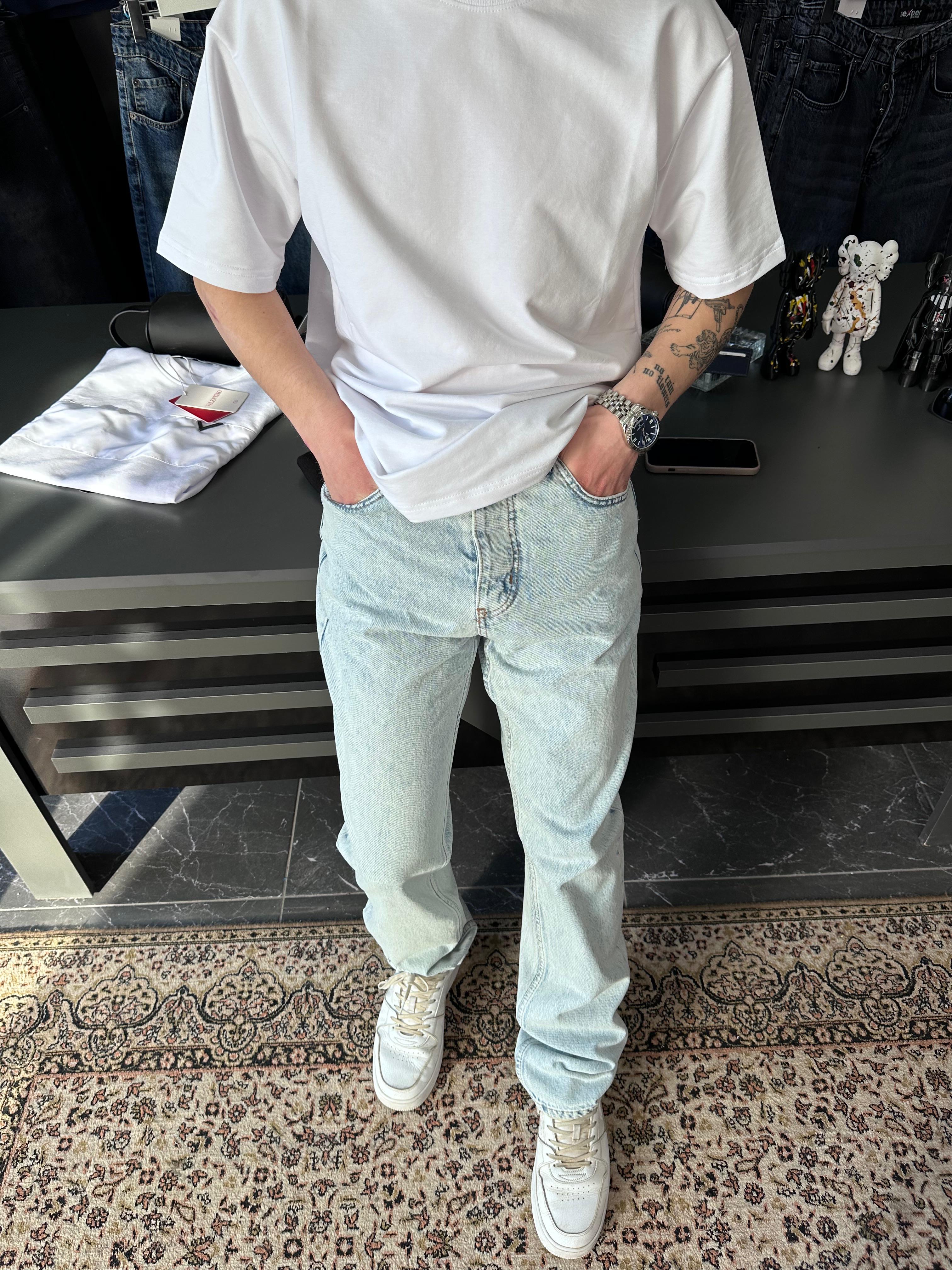 EXPR - BAGGY BUZ MAVİSİ JEAN