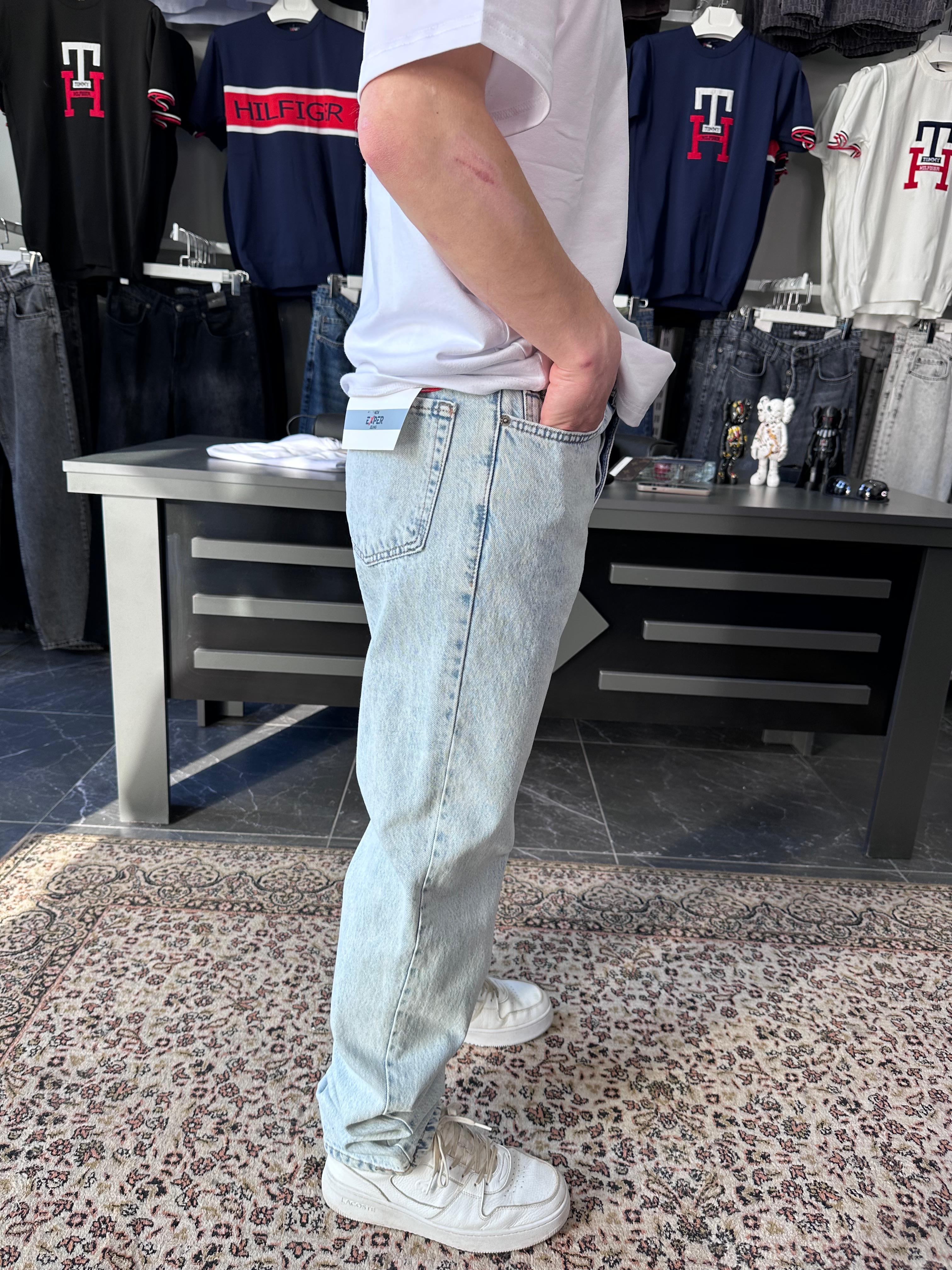 EXPR - BAGGY BUZ MAVİSİ JEAN