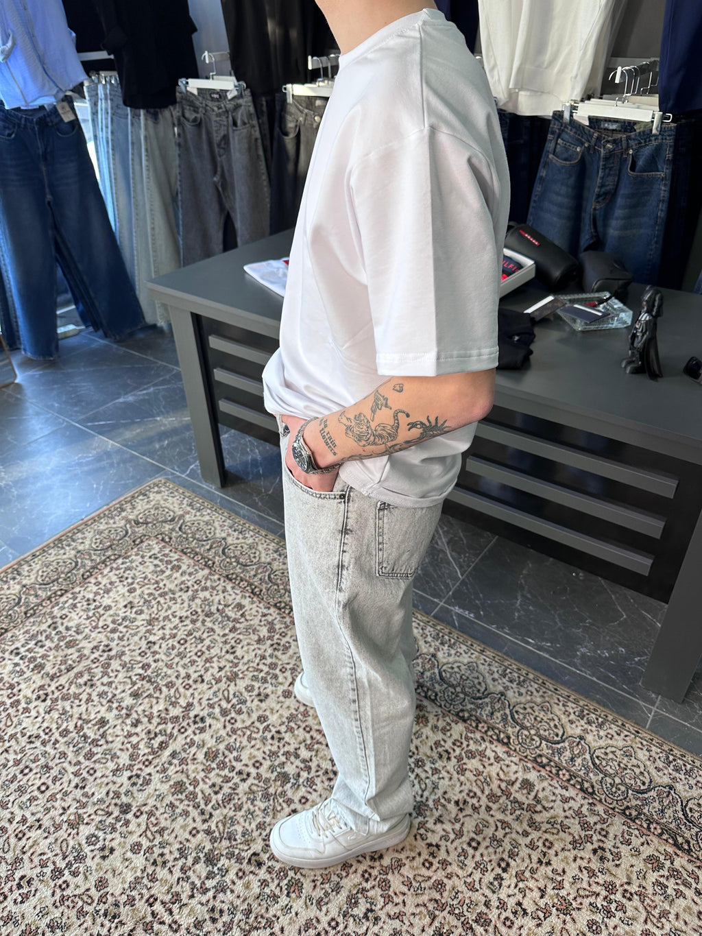 EXPR - BAGGY TAŞ RENGİ JEAN