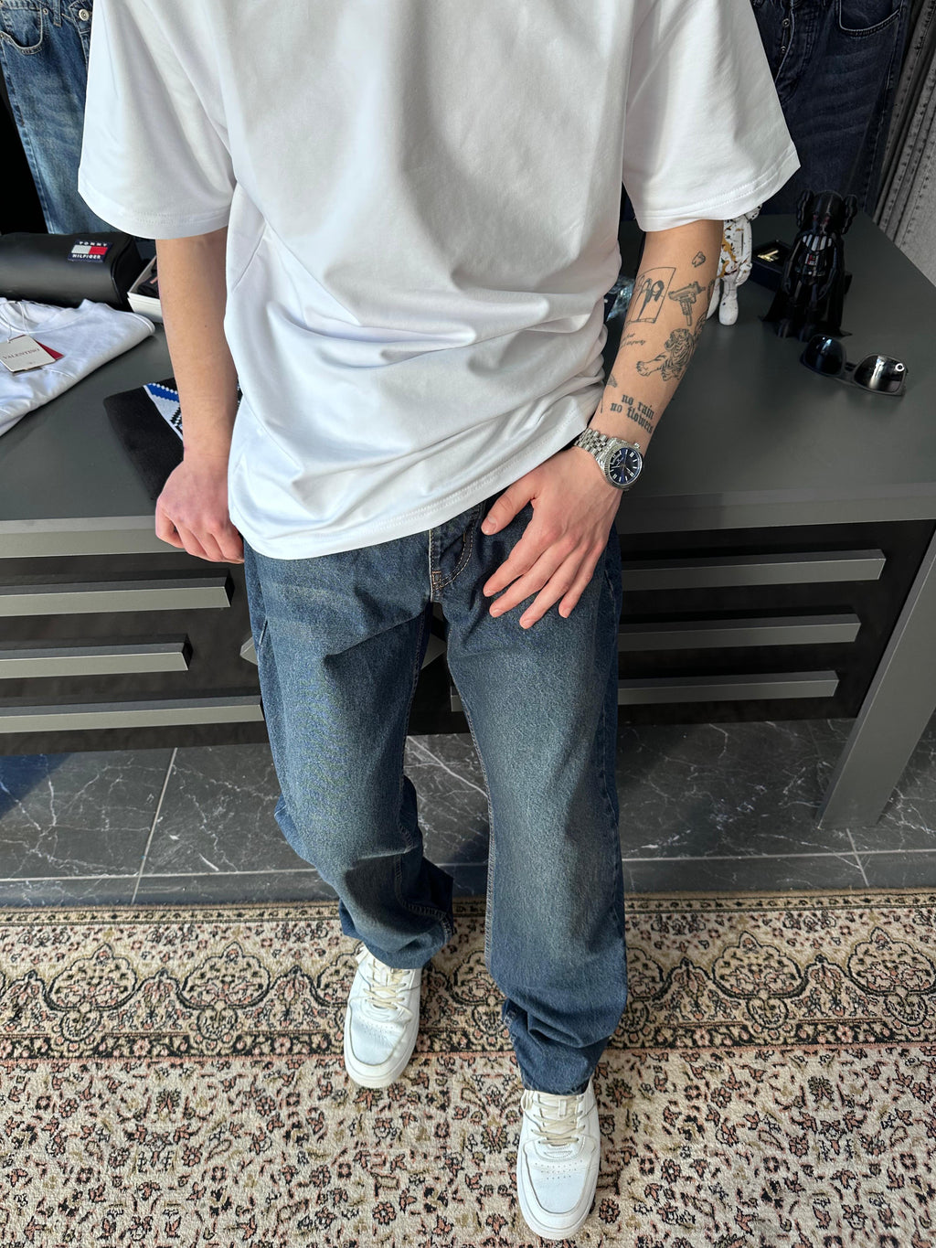 EXPR - BAGGY KOYU MAVİ JEAN