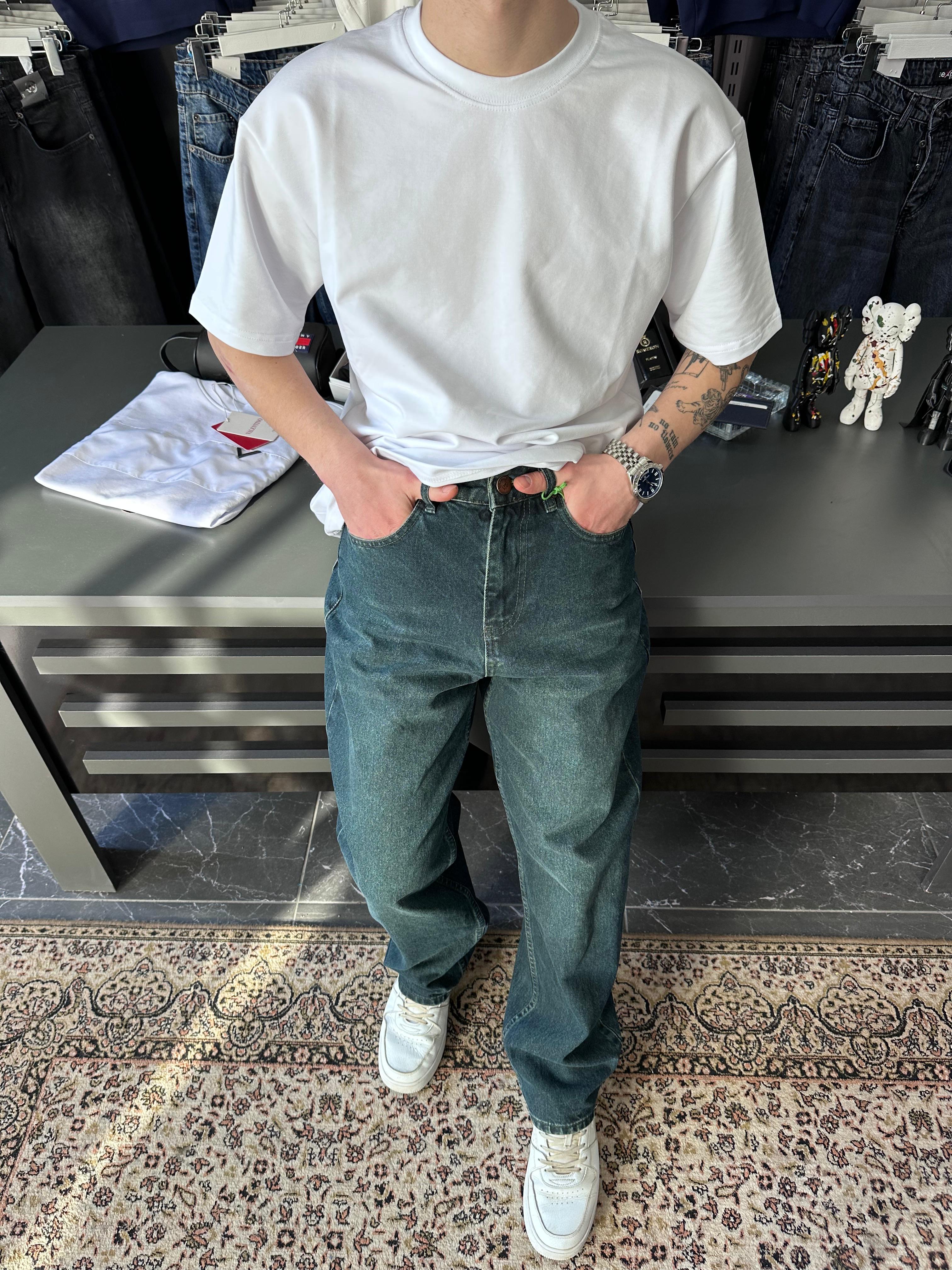 MRTMX - BAGGY YEŞİL JEAN
