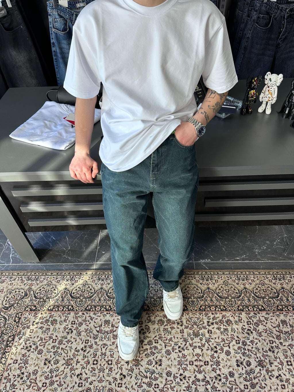MRTMX - BAGGY YEŞİL JEAN